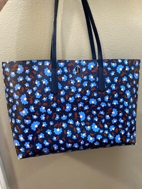 kate spade Navy Floral Print Tote